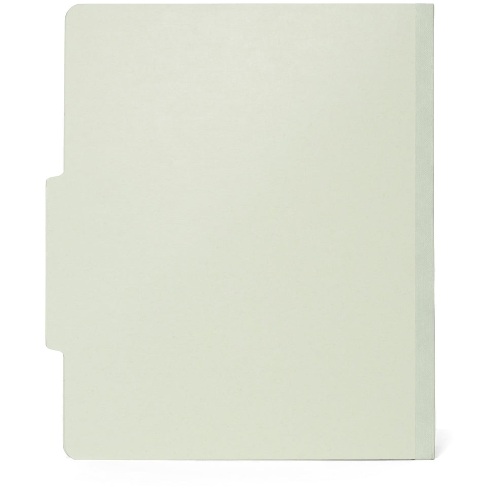 Classification Folders with 2 Dividers, Letter Size, Gray/Green, 10 Count Folders Blue Summit Supplies