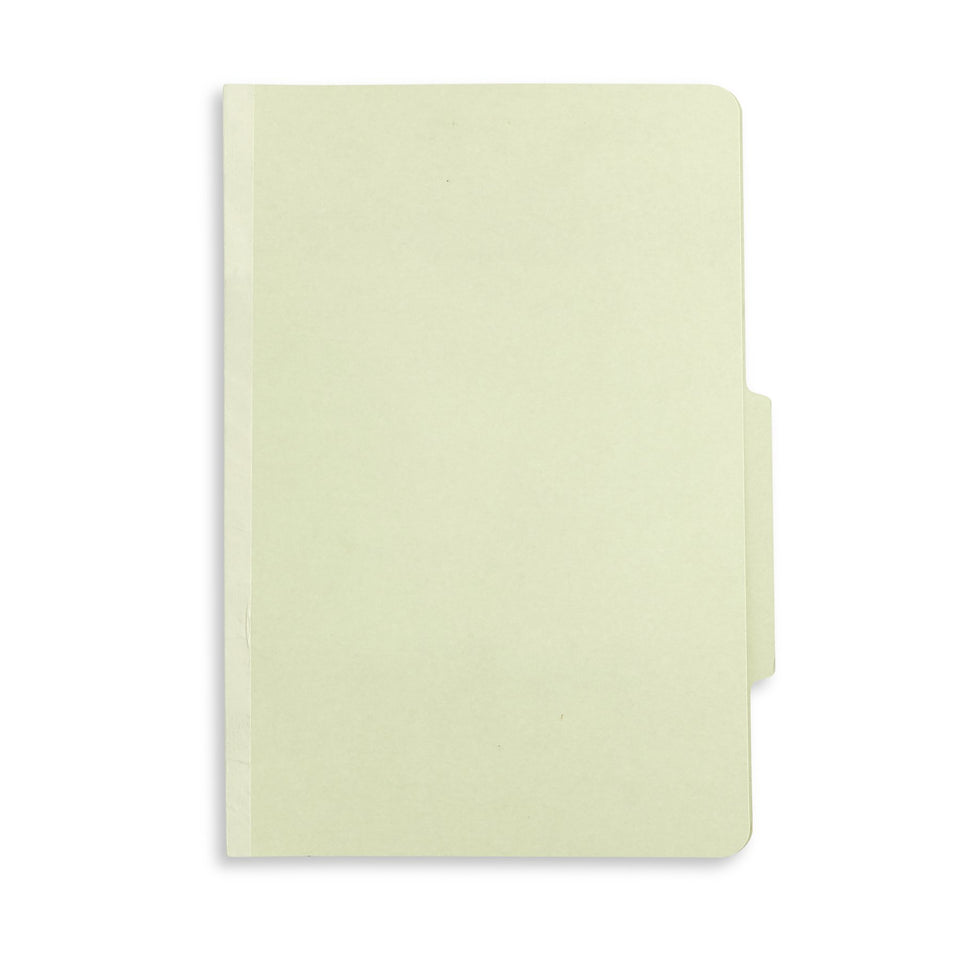 Classification Folders with 2 Dividers, Legal Size, Gray/Green, 10 Count Folders Blue Summit Supplies