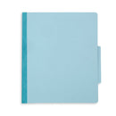Classification Folders with 1 Divider, Letter Size, Light Blue, 10 Count Folders Blue Summit Supplies