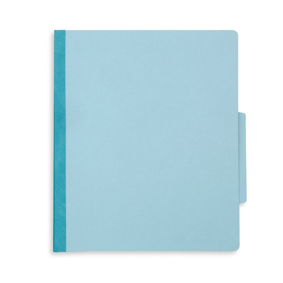 Classification Folders with 1 Divider, Letter Size, Light Blue, 10 Count Folders Blue Summit Supplies 
