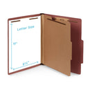 Classification Folders with 1 Divider, Letter Size, Red, 10 Count Folders Blue Summit Supplies