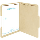 Fastener File Folders, Legal Size, Manila, 50 Pack Folders Blue Summit Supplies