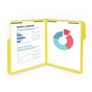 Fastener File Folders, Letter Size, Assorted Colors, 50 Pack Folders Blue Summit Supplies
