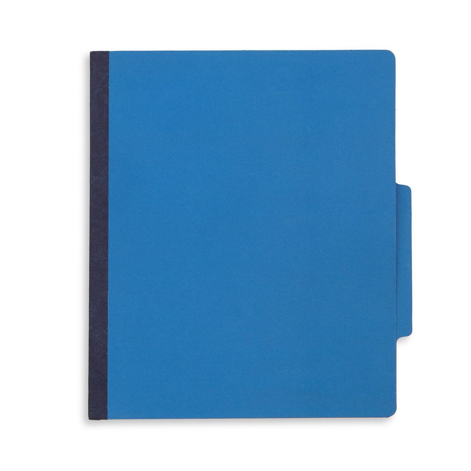 Classification Folders with 1 Divider, Letter Size, Dark Blue, 10 Count Folders Blue Summit Supplies 