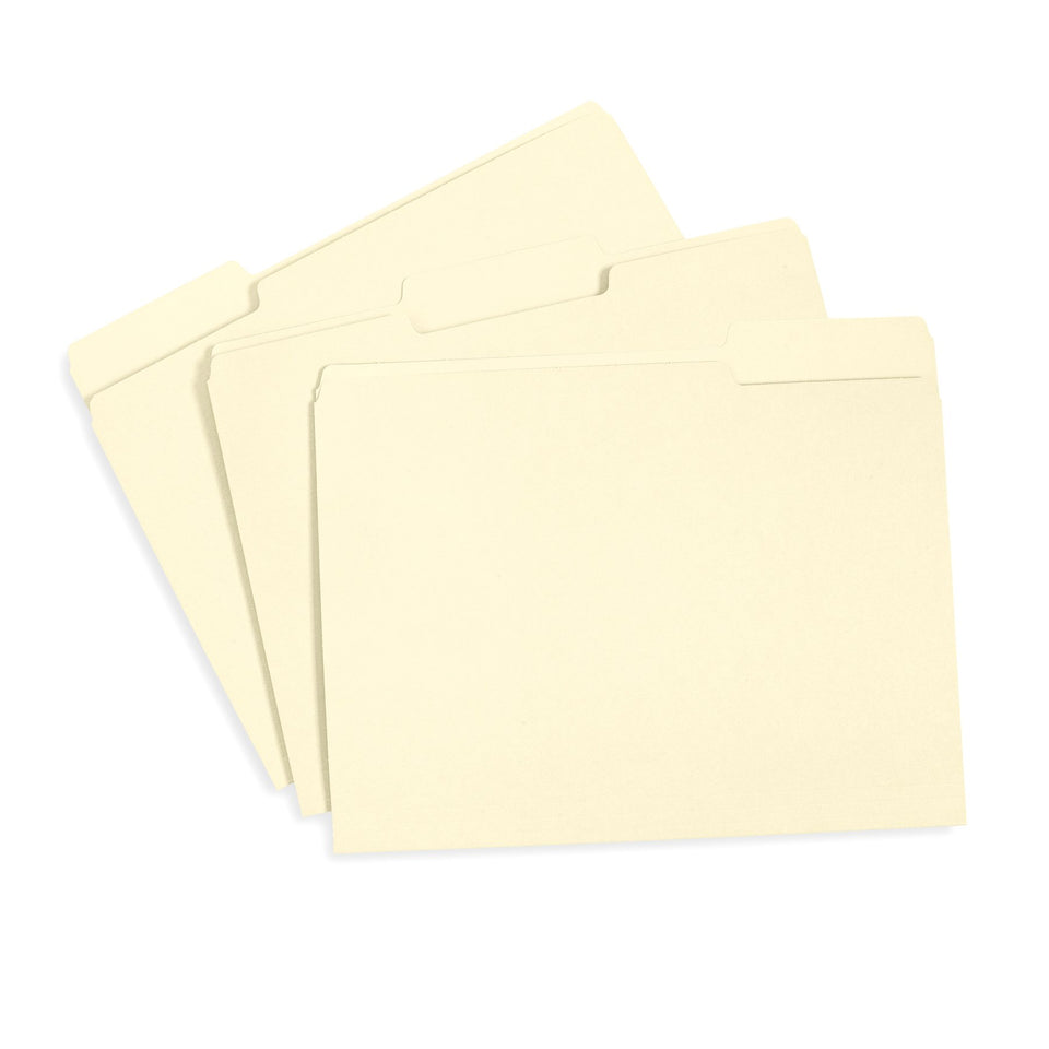 File Folders, Letter Size, Manila, 100 Pack Folders Blue Summit Supplies 