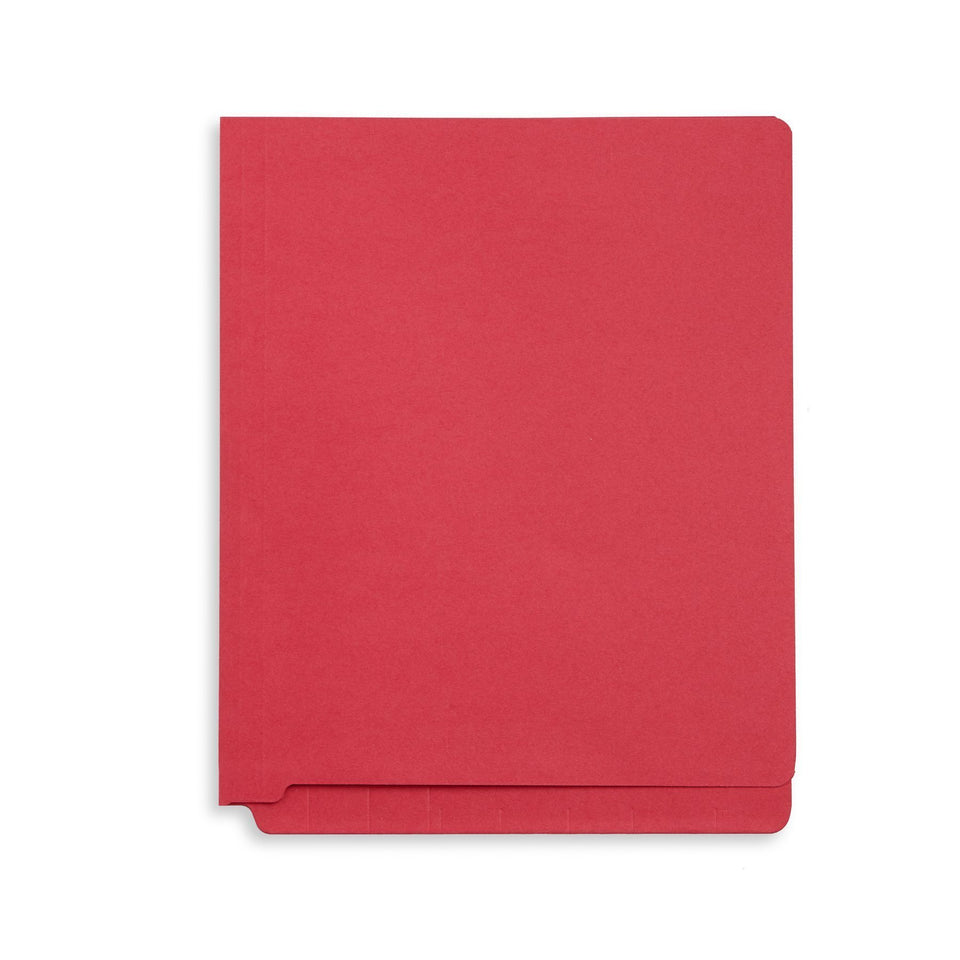 End Tab Fastener File Folders, Letter Size, Red, 50 Pack Folders Blue Summit Supplies