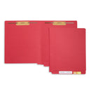 End Tab Fastener File Folders, Letter Size, Red, 50 Pack Folders Blue Summit Supplies