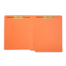 End Tab Fastener File Folders, Letter Size, Orange, 50 Pack Folders Blue Summit Supplies