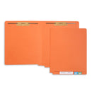 End Tab Fastener File Folders, Letter Size, Orange, 50 Pack Folders Blue Summit Supplies