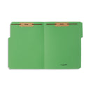 Blue Summit Supplies Fastener Folders, Reinforced, Letter, 1/3 Tab, Green, 50 Pack Fastener Folders Blue Summit Supplies