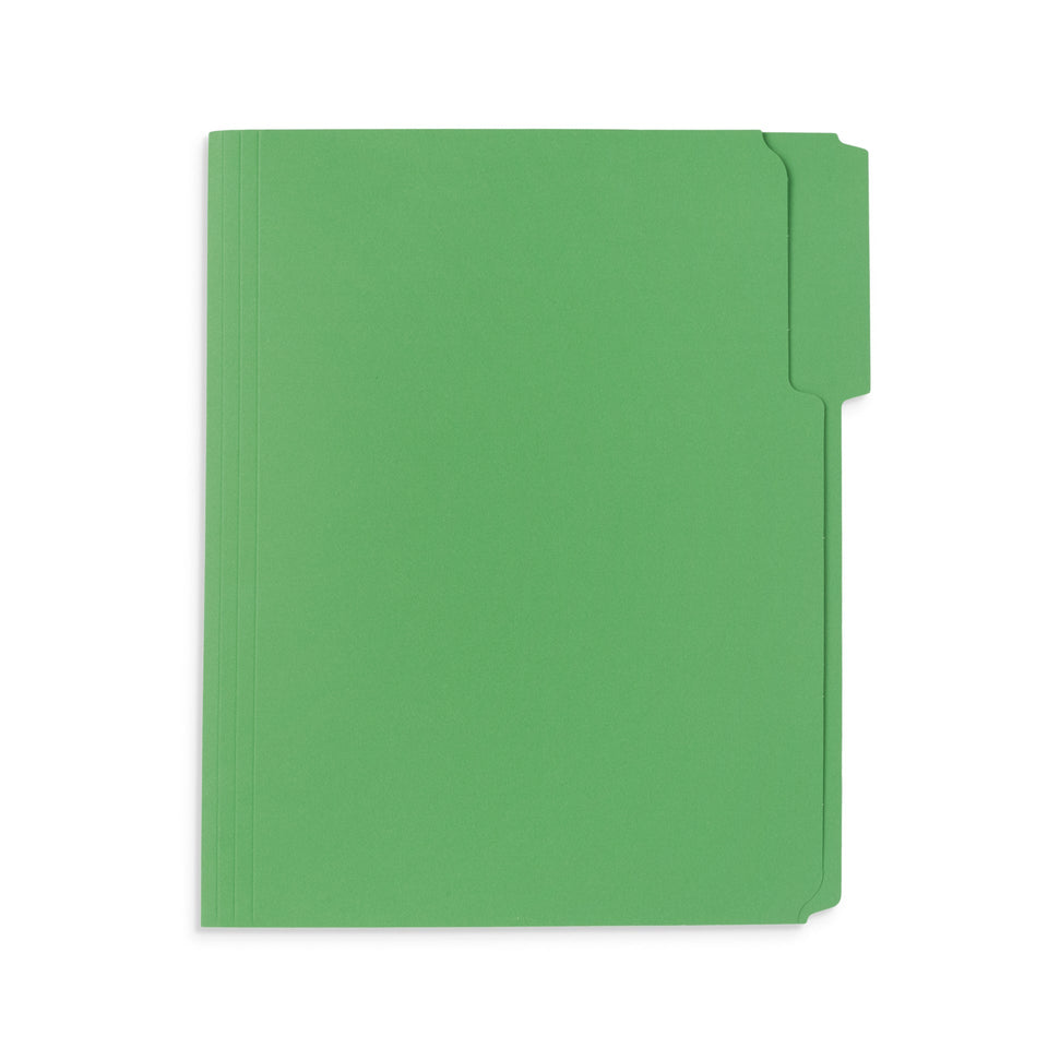 Blue Summit Supplies Fastener Folders, Reinforced, Letter, 1/3 Tab, Green, 50 Pack Fastener Folders Blue Summit Supplies