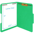 Blue Summit Supplies Fastener Folders, Reinforced, Letter, 1/3 Tab, Green, 50 Pack Fastener Folders Blue Summit Supplies