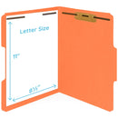 Blue Summit Supplies Fastener Folders, Reinforced, Letter, 1/3 Tab, Orange, 50 Pack Fastener Folders Blue Summit Supplies