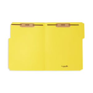 Blue Summit Supplies Fastener Folders, Reinforced, Letter, 1/3 Tab, Yellow, 50 Pack Fastener Folders Blue Summit Supplies