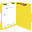 Fastener File Folders, Letter Size, Yellow, 50 Pack Folders Blue Summit Supplies