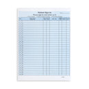 HIPAA Compliant Sign-In Sheets, Blue, 25 Count Business Forms Blue Summit Supplies