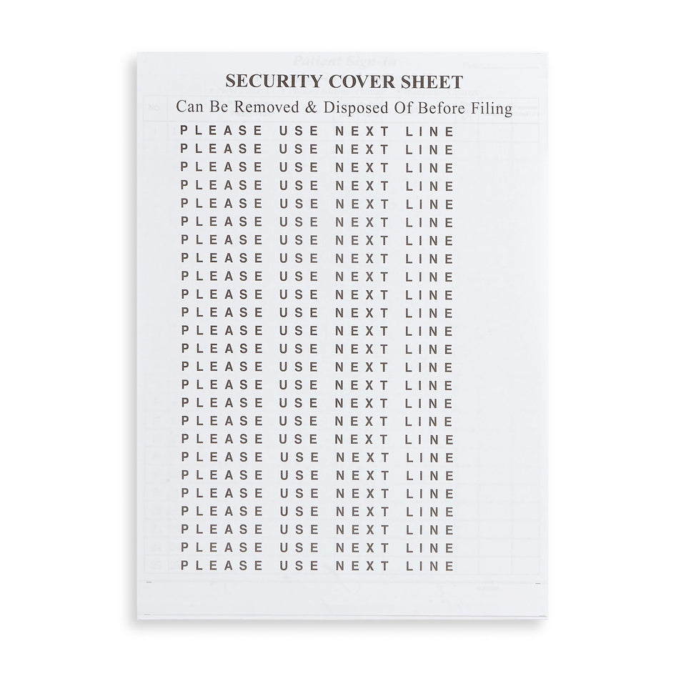 HIPAA Compliant Sign-In Sheets, Blue, 25 Count Business Forms Blue Summit Supplies