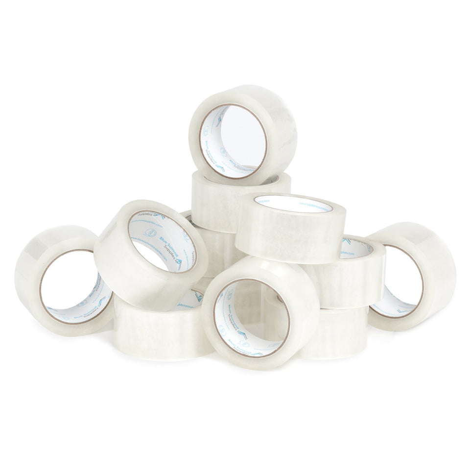 Heavy Duty Packaging Tape, 12 Pack Tape Blue Summit Supplies