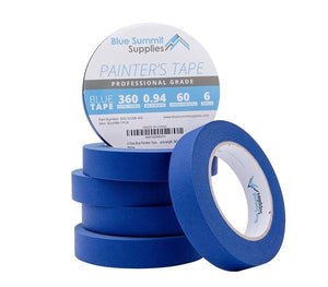 Blue Painters Tape, 0.94’’ wide, 6 Pack Tape Blue Summit Supplies