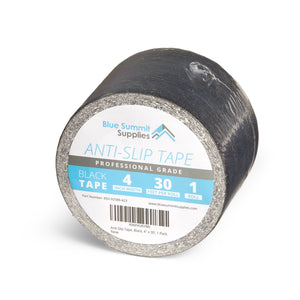 Anti-Slip Tape, Black, 4" x 30', 1-Pack Safety Tapes and Treads Blue Summit Supplies
