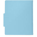 Classification Folders with 2 Dividers, Light Blue, 30 Pack Folders Blue Summit Supplies