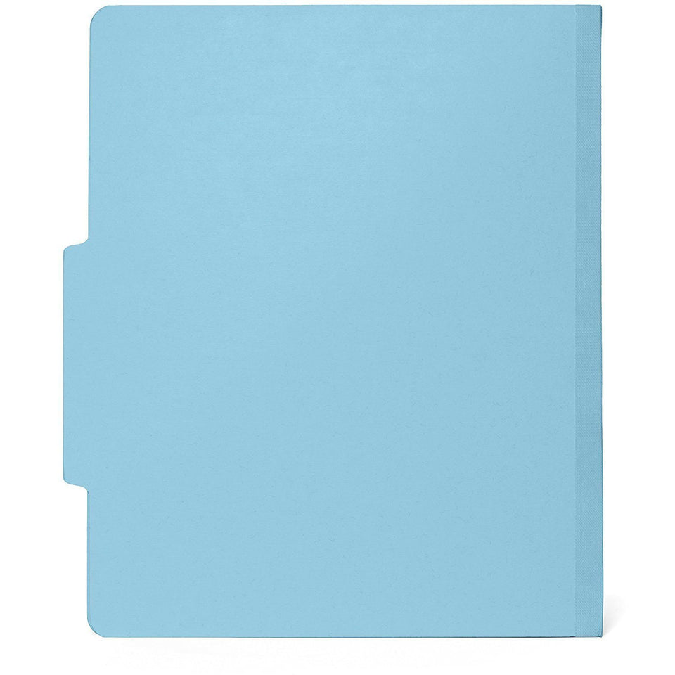 Classification Folders with 2 Dividers, Light Blue, 30 Pack Folders Blue Summit Supplies