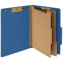 Classification Folders with 2 Dividers, Letter Size, Dark Blue, 10 Count Folders Blue Summit Supplies