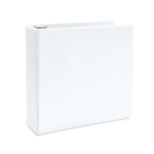 3’’ 3-Ring Binders, White, 4 Pack binders Blue Summit Supplies 