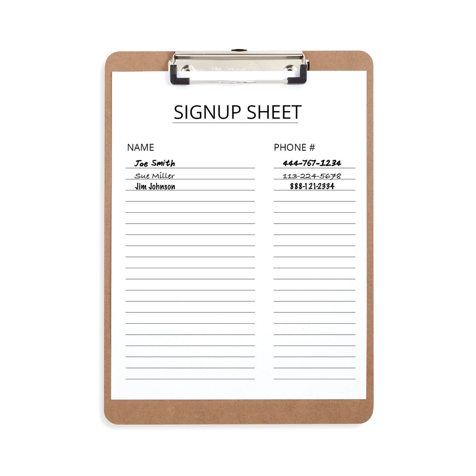 Hardboard Clipboards, Low Profile Clip, 12 Count Clipboards Blue Summit Supplies