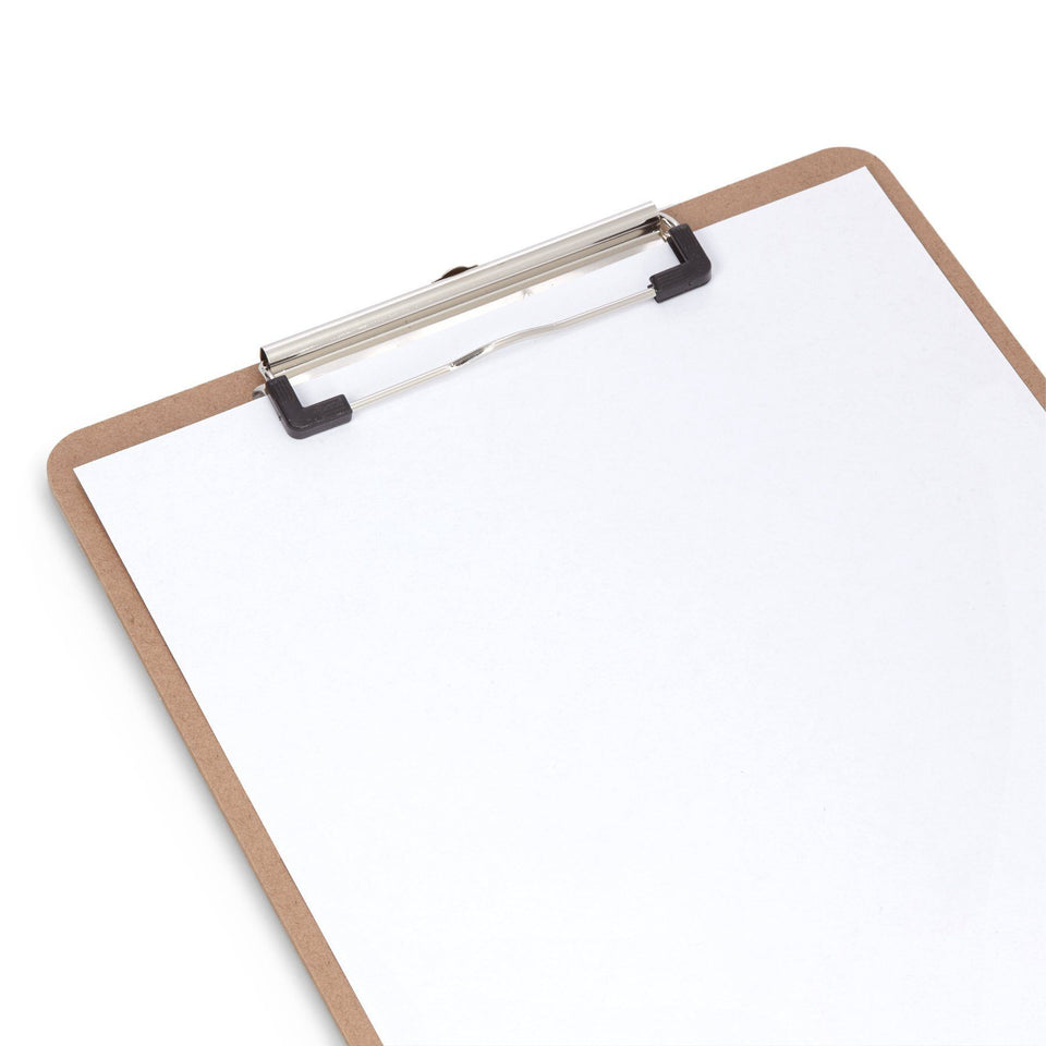 Hardboard Clipboards, Low Profile Clip, 12 Count Clipboards Blue Summit Supplies