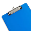 Transparent Plastic Clipboards, Low Profile Clip, Assorted Colors, 6 Pack Clipboards Blue Summit Supplies