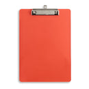 Transparent Plastic Clipboards, Low Profile Clip, Assorted Colors, 6 Pack Clipboards Blue Summit Supplies
