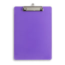 Transparent Plastic Clipboards, Low Profile Clip, Assorted Colors, 6 Pack Clipboards Blue Summit Supplies