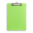 Transparent Plastic Clipboards, Low Profile Clip, Assorted Colors, 6 Pack Clipboards Blue Summit Supplies