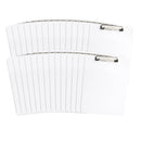 Whiteboard Clipboards, Low Profile Clip, 30 Pack Clipboards Blue Summit Supplies