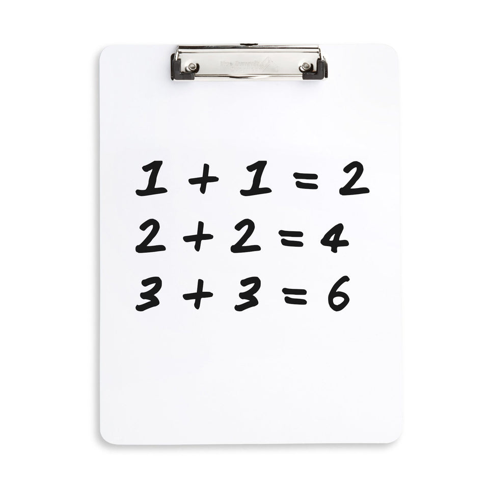 Whiteboard Clipboards, Low Profile Clip, 30 Pack Clipboards Blue Summit Supplies