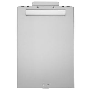 Aluminum Storage Clipboard, 2 Compartments, Large Clip Clipboards Blue Summit Supplies