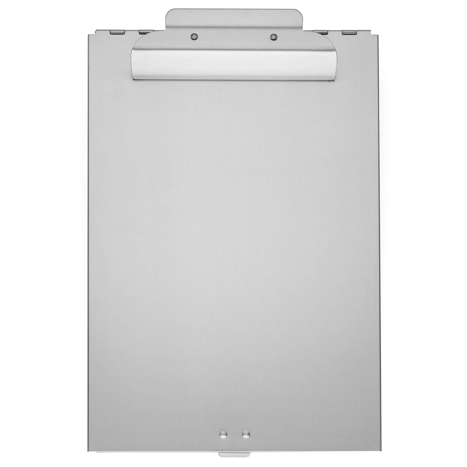 Aluminum Storage Clipboard, 2 Compartments, Large Clip Clipboards Blue Summit Supplies