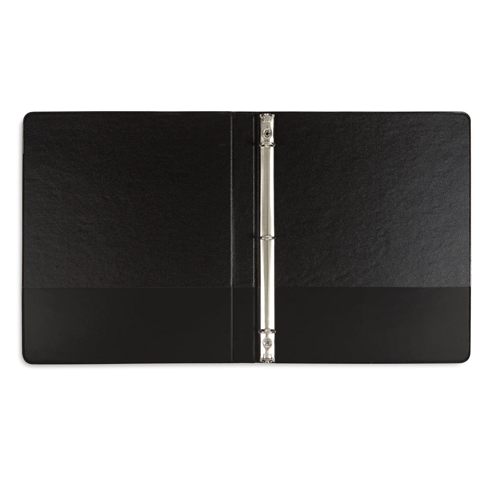 1/2" 3-Ring Economy Binders, Black, 10 Pack binders Blue Summit Supplies