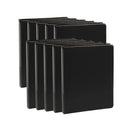 1/2" 3-Ring Economy Binders, Black, 10 Pack binders Blue Summit Supplies