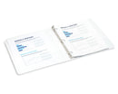 1/2" 3-Ring Economy Binders, White, 10 Pack binders Blue Summit Supplies