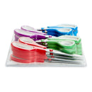Stainless Steel Scissors, Assorted Colors, 16 Pack Scissors Blue Summit Supplies