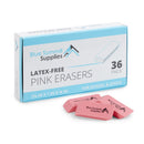 Pink Erasers, 36 Count Accessories Blue Summit Supplies 