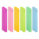Plastic Shatterproof Rulers, Assorted Colors, 30 Pack Rulers Blue Summit Supplies