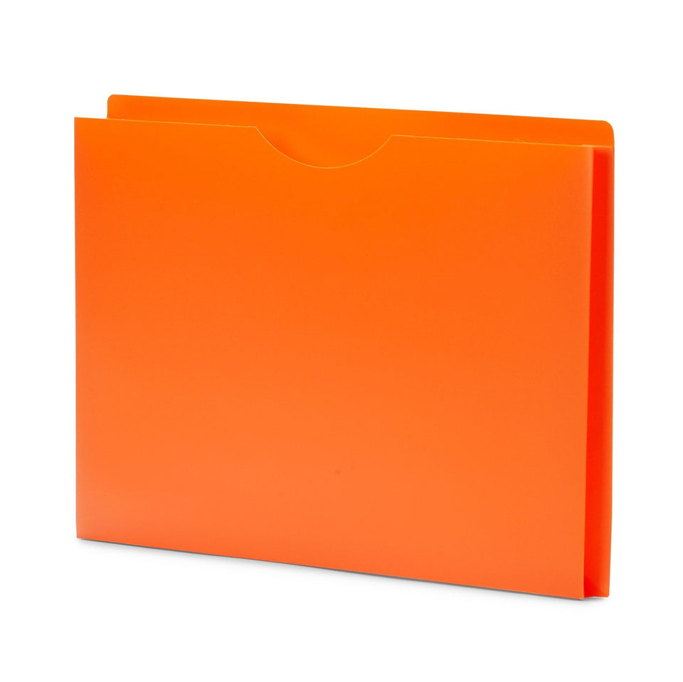 1" Expanding Plastic File Jackets, Letter Size, Assorted Colors, 20 Pack Folders Blue Summit Supplies