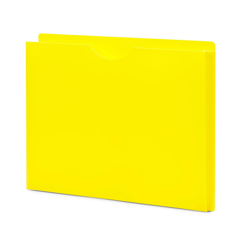 1" Expanding Plastic File Jackets, Letter Size, Assorted Colors, 20 Pack Folders Blue Summit Supplies