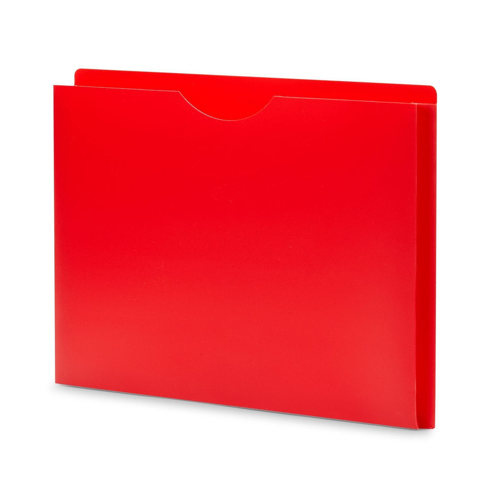 1" Expanding Plastic File Jackets, Letter Size, Assorted Colors, 20 Pack Folders Blue Summit Supplies