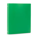 1'' 3-Ring Flexible Plastic Binders, Assorted Colors, 6 Pack binders Blue Summit Supplies