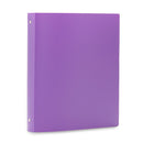 1'' 3-Ring Flexible Plastic Binders, Assorted Colors, 6 Pack binders Blue Summit Supplies