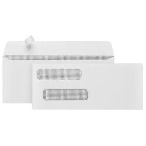 #8 Double Window Security Check Envelopes for QuickBooks, Self Seal, 500 Count Envelopes Blue Summit Supplies